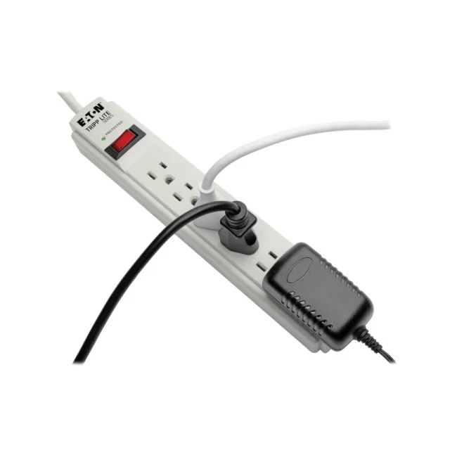 Tripp Lite TLP604 Supresor de Sobretensiones Protect It!, con 6 Tomacorrientes, 1.22 m [4 pies]. Cable, 790 joules, LED de Diagnóstico, Gabinete Gris Claro image 3