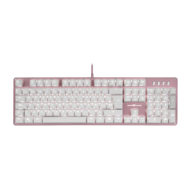 Game Factor KBG400-PK teclado USB QWERTY Español Rosa image 2