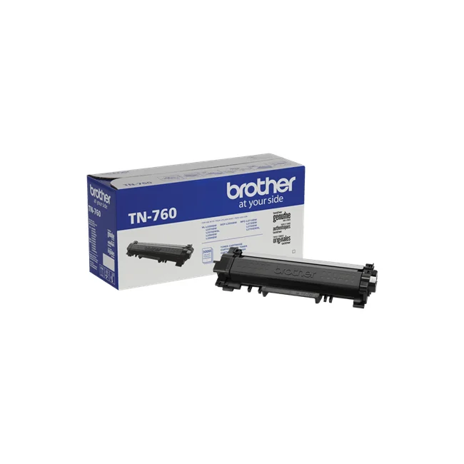 Brother TN760 cartucho de tóner 1 pieza(s) Original Negro