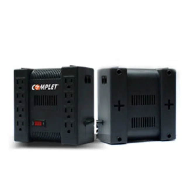 Complet XP 1300 regulador de voltaje 8 salidas AC 100-140 V Negro