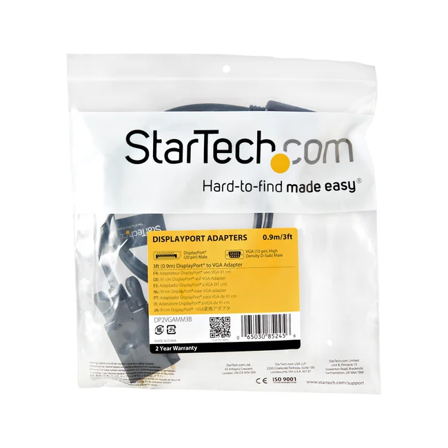 StarTech.com Cable 91cm de Video Adaptador Convertidor DisplayPort DP a VGA - Activo - 1080p - Negro image 8