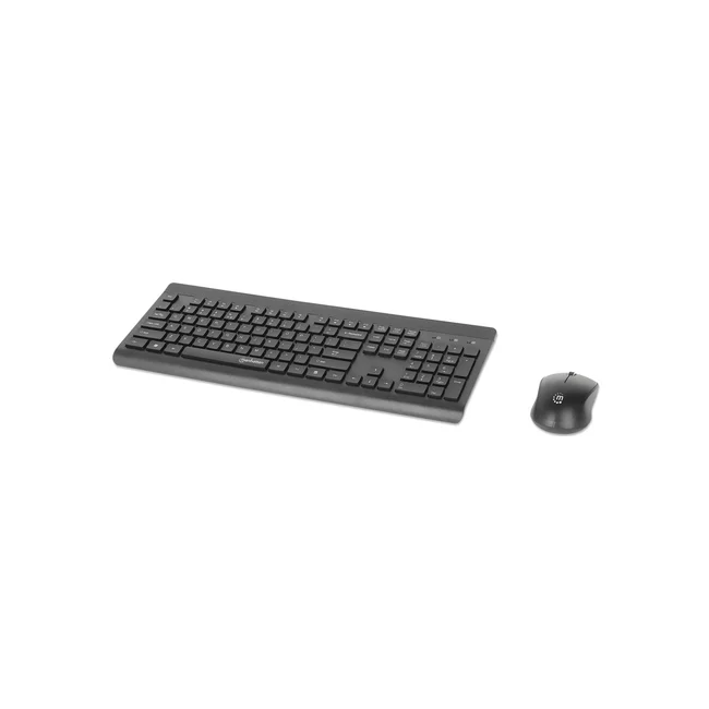 Manhattan 180771 teclado Ratón incluido Universal RF inalámbrico QWERTY Negro image 4