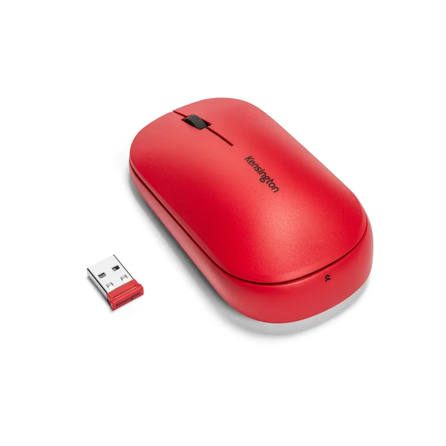 Kensington Mouse con conexión inalámbrica dual SureTrack™ (rojo) image 3