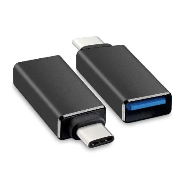 BRobotix 651480 cambiadores de género de cables USB C USB A Negro