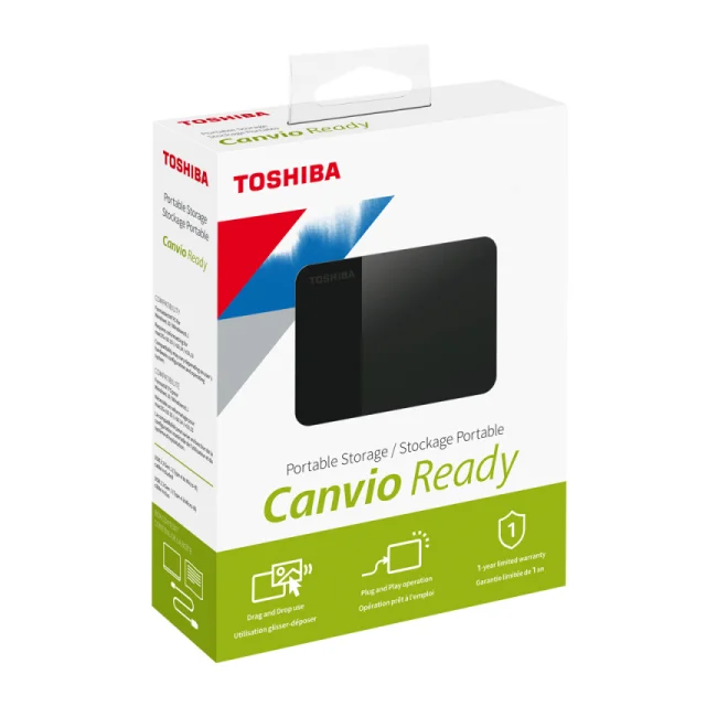 Toshiba Canvio Ready disco duro externo 2 TB Negro