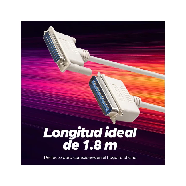 Manhattan Printer Cable, 1.8m cable paralelo Blanco image 8