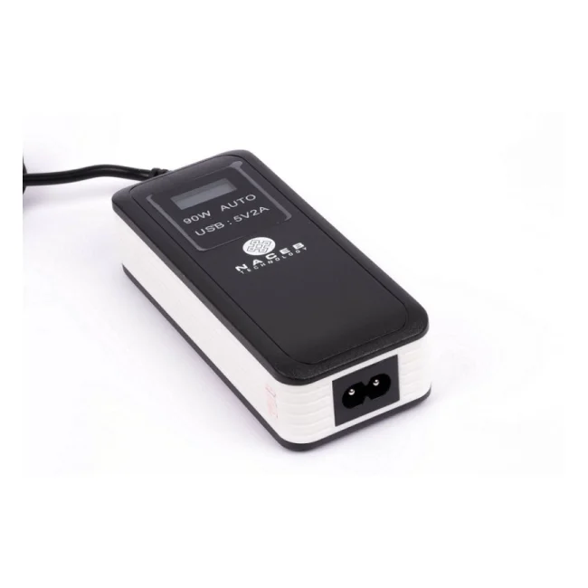 Naceb Technology NA-013 adaptador e inversor de corriente Auto 90 W Negro, Blanco image 3