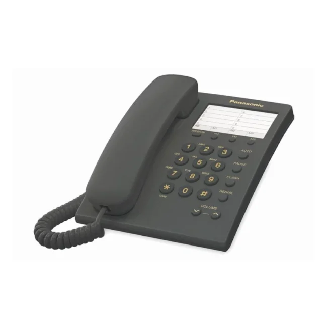 Panasonic KX-TS550 Teléfono analógico Identificador de llamadas Negro image 3