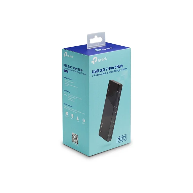 TP-Link UH700 nodo concentrador USB 3.2 Gen 1 (3.1 Gen 1) Micro-B 5000 Mbit/s Negro image 6