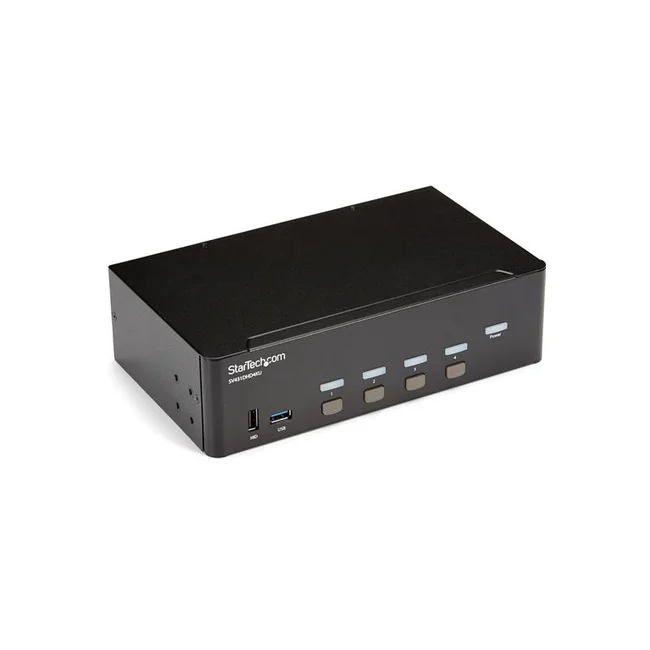 StarTech.com Switch Conmutador KVM de 4 Puertos HDMI - 4K de 30Hz - de Pantalla Doble