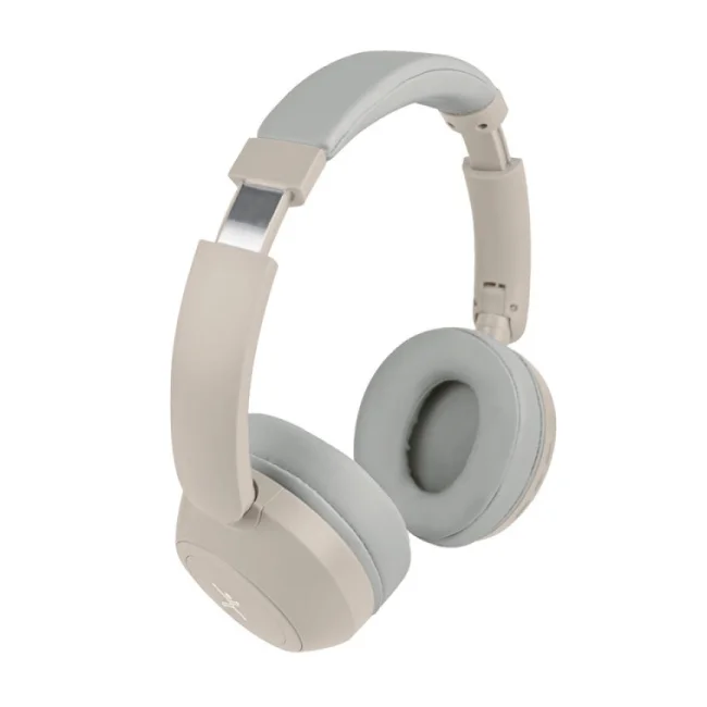 Perfect Choice PC-117148 audífono y auriculare Audífonos Inalámbrico y alámbrico Diadema Música USB Tipo C Bluetooth Beige, Gris image 5