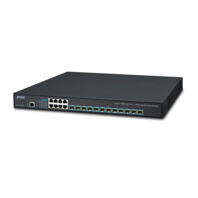 PLANET XGS-6350-12X8TR dispositivo de redes Gestionado L3 Gigabit Ethernet (10/100/1000) 1U Negro image 3