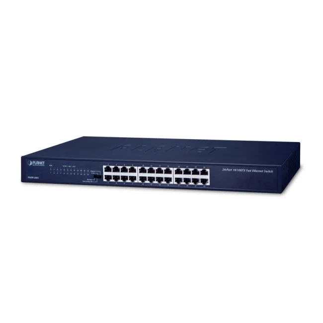 PLANET FNSW-2401 dispositivo de redes No administrado Fast Ethernet (10/100) 1U Azul