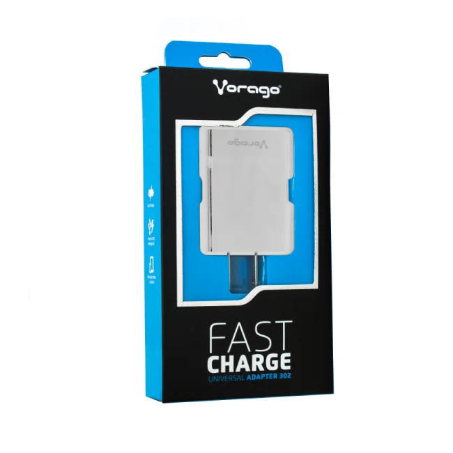 Vorago AU-302-WH adaptador e inversor de corriente Universal Blanco image 7