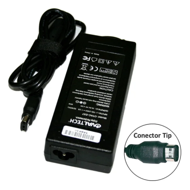 Ovaltech OTAC-E67 adaptador e inversor de corriente Auto 90 W Negro image 3