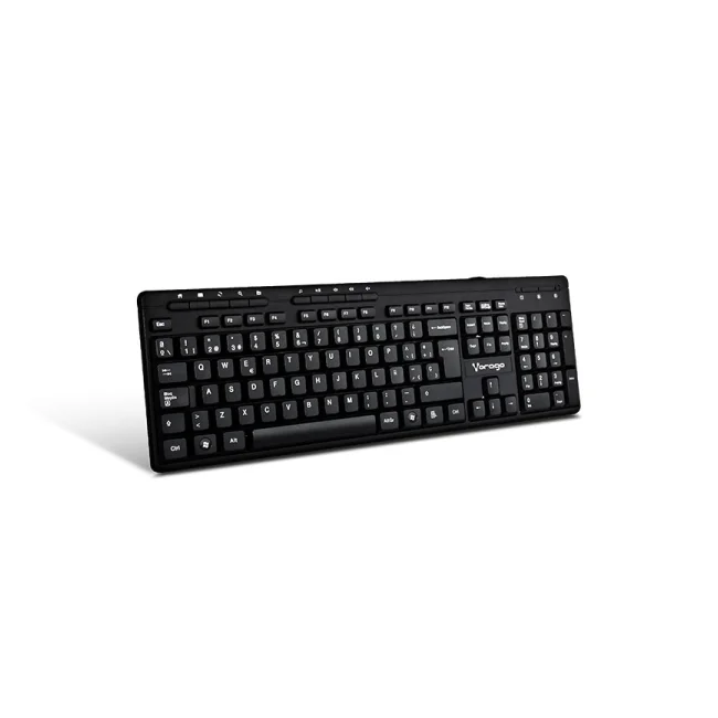 Vorago KMS-104 teclado Ratón incluido QWERTY Español Negro
