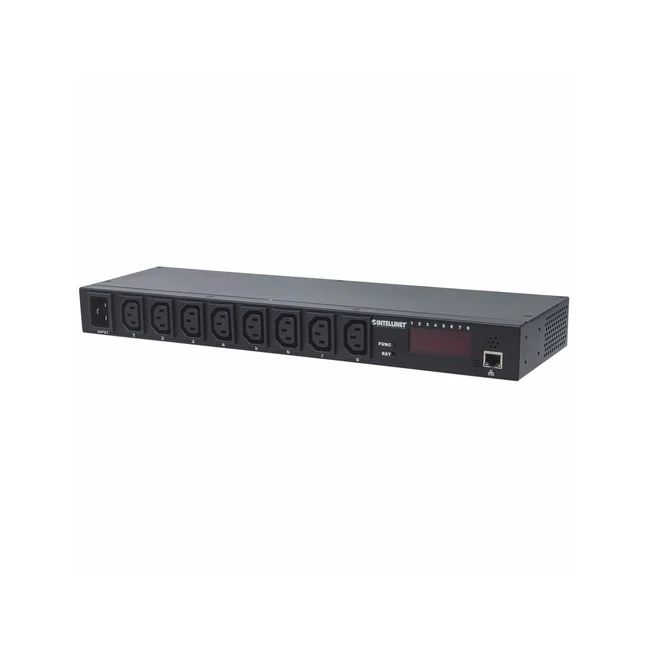 Intellinet Barra multicontactos de 8 salidas para montaje en rack de 19" image 3