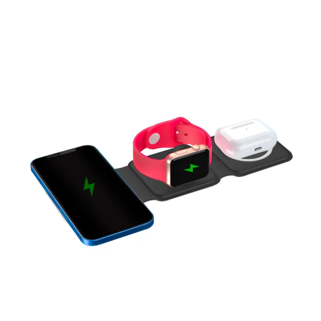 Perfect Choice PC-241034 cargador de dispositivo móvil Audífonos, Smartphone, Reloj inteligente Negro USB Cargador inalámbrico Carga rápida Interior image 8