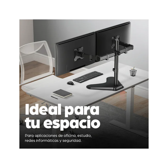 Manhattan Soporte para dos monitores, movimiento con brazos de doble articulación image 11