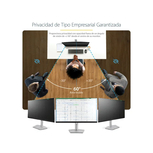 StarTech.com Filtro de Privacidad para Monitor de 19 Pulgadas - Pantalla de Privacidad para Reducir Luz Azul de Pantalla Ancha 16:10 - Mate/Brillante - Ángulo +/-30 Grados image 13