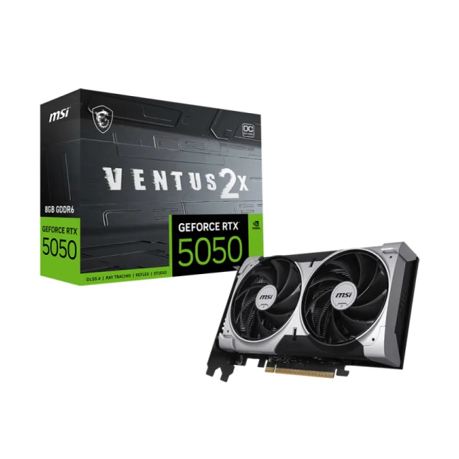 MSI GEFORCE RTX 5050 8G VENTUS 2X OC tarjeta gráfica NVIDIA 8 GB GDDR6