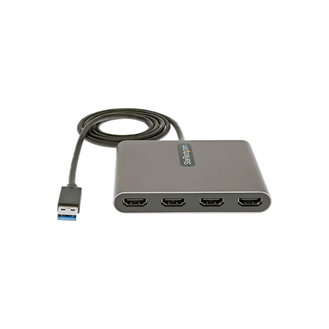 StarTech.com Adaptador USB 3.0 a 4 Puertos HDMI - Tarjeta de Video Externa - Dongle Llave USB-A a 4x HDMI - 1080p a 60Hz - Conversor Multimonitor USB a HDMI - Solo para Windows image 7