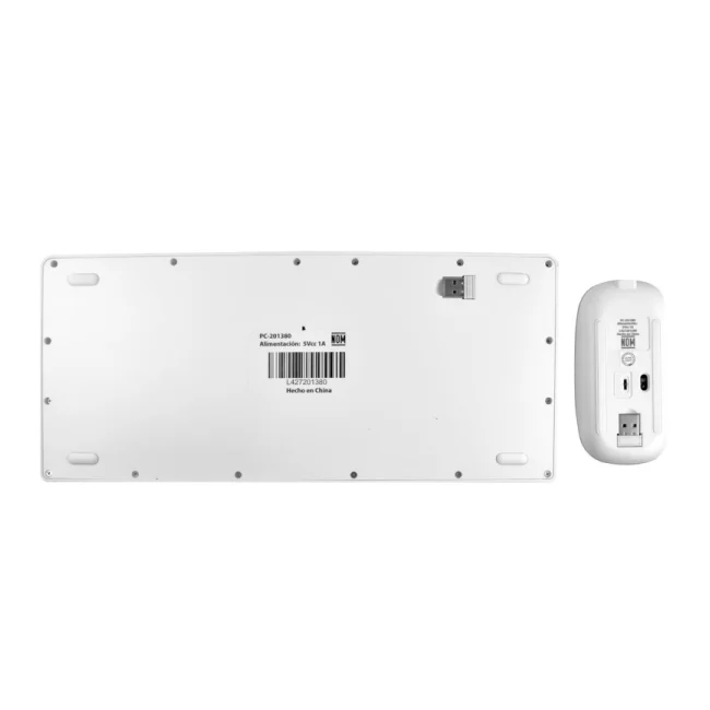 Perfect Choice PC-201380 teclado Ratón incluido Universal RF inalámbrico + bluetooth Blanco image 8
