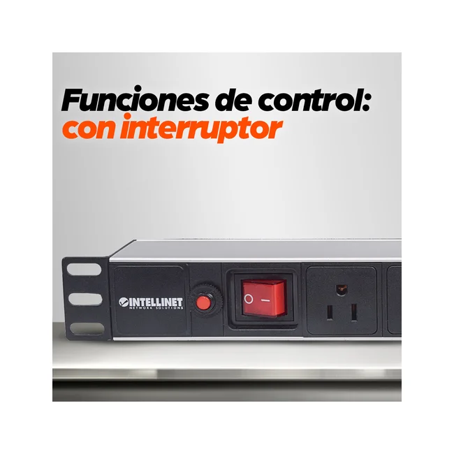 Intellinet Barra multicontacto con 8 salidas para montaje en 1U de rack de 19" - Tipo EU image 18