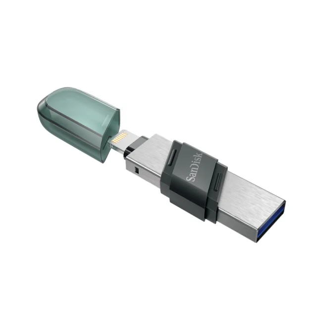 SanDisk iXpand Flash Drive Flip unidad flash USB 256 GB USB Type-A / Lightning 3.2 Gen 1 (3.1 Gen 1) Gris, Plata, Transparente image 10