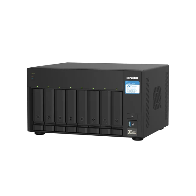 QNAP TS-832PX NAS Tower Annapurna Labs AL324 4 GB DDR4 0 TB QNAP Turbo System Aluminio, Negro image 10