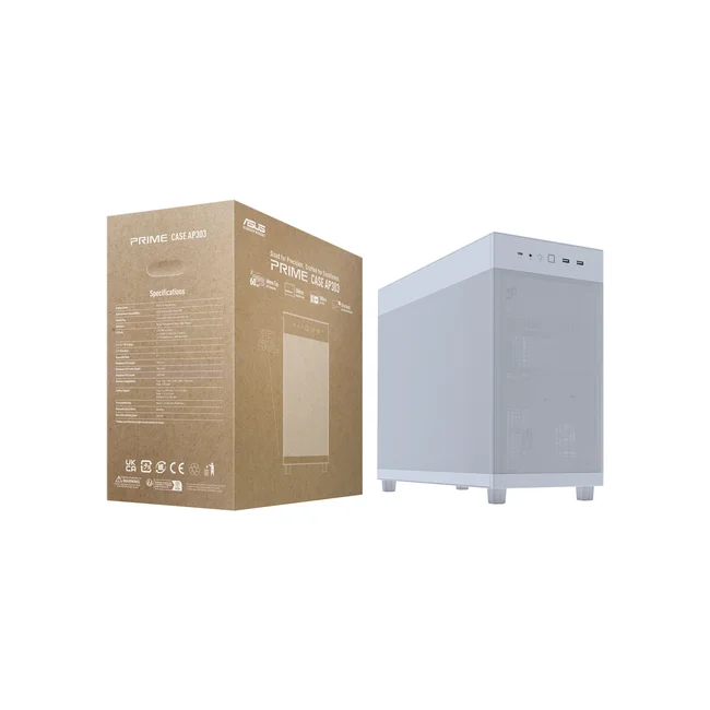 ASUS PRIME AP303 Mesh Midi Tower Blanco image 16