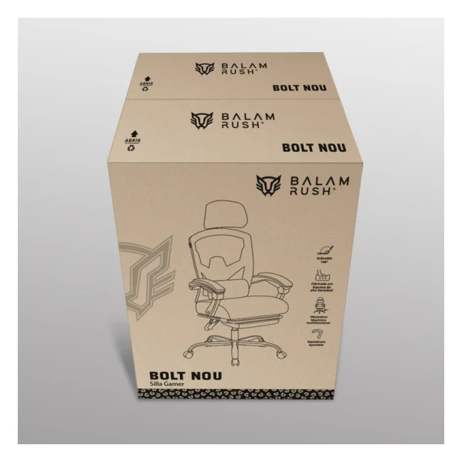 Balam Rush BR-940559 silla para videojuegos Silla universal para juegos asiento acolchado Gris image 16