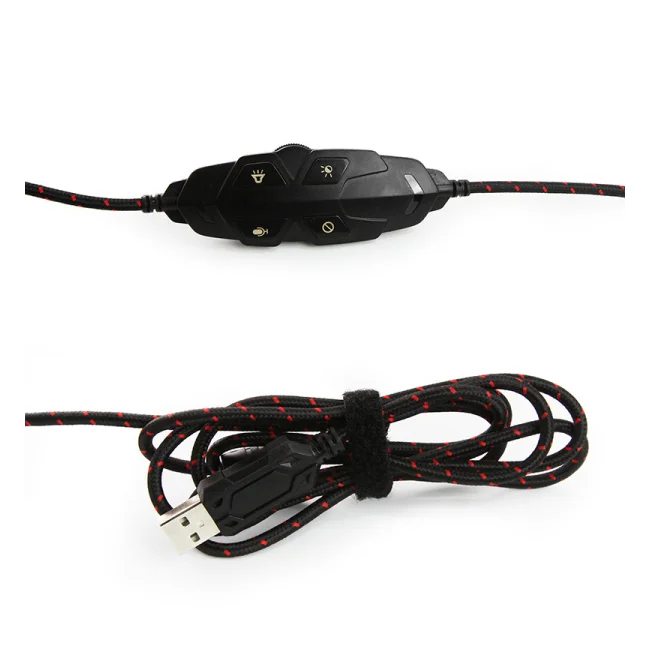 Yeyian YDW-33402 audífono y auriculare Auriculares Alámbrico Diadema Juego Negro, Rojo image 7