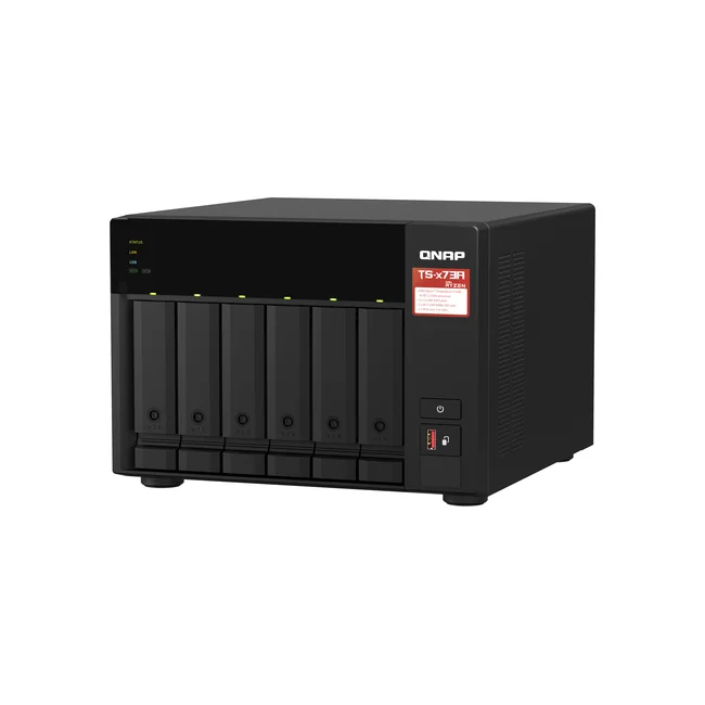 QNAP TS-673A NAS Tower Ryzen Embedded V1500B 8 GB DDR4 0 TB QNAP Turbo System Antracita image 12