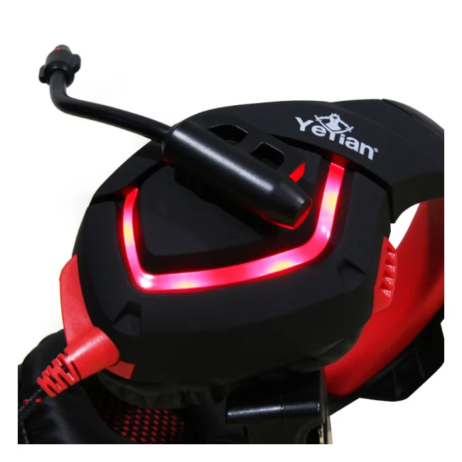 Yeyian YDW-33402 audífono y auriculare Auriculares Alámbrico Diadema Juego Negro, Rojo image 8