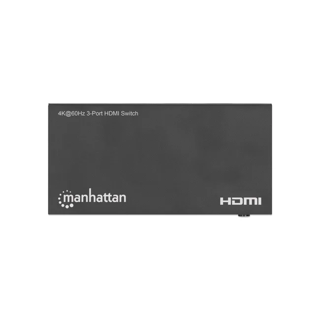 Manhattan Alterna entre tres entradas HDMI en una salida HDMI (3x1), 4K60Hz, 18G, conmutación automática y manual, mando a distancia por infrarrojos, negro image 12