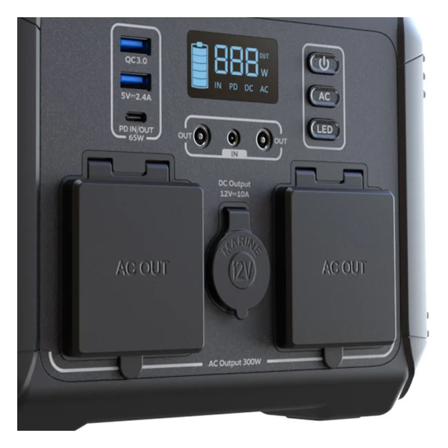Forza Power Technologies FPP-T300 estación de carga portátil 8 Fosfato de hierro-litio (LiFePo4) 2100 mAh 300 W 4 kg image 6
