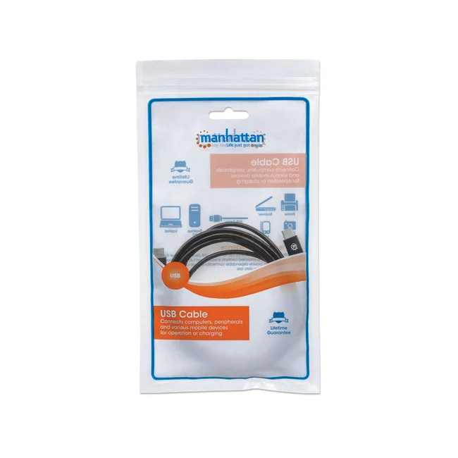 Manhattan 354875 cable USB USB 2.0 2 m USB C 0.48 Gbit/s Negro image 8
