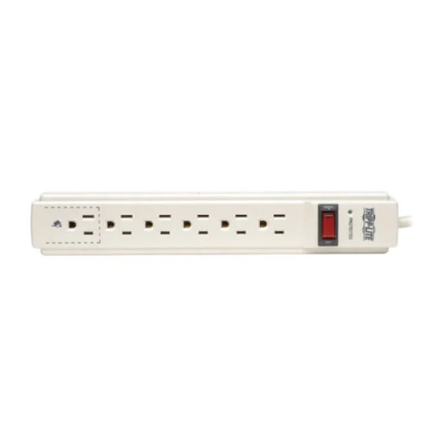 Tripp Lite TLP604TEL Protector contra sobretensiones Protect It!, de 6 tomacorrientes, 1.2 m [4 pies]. Cable, 790 Joules, protección para teléfono/fax/módem image 3