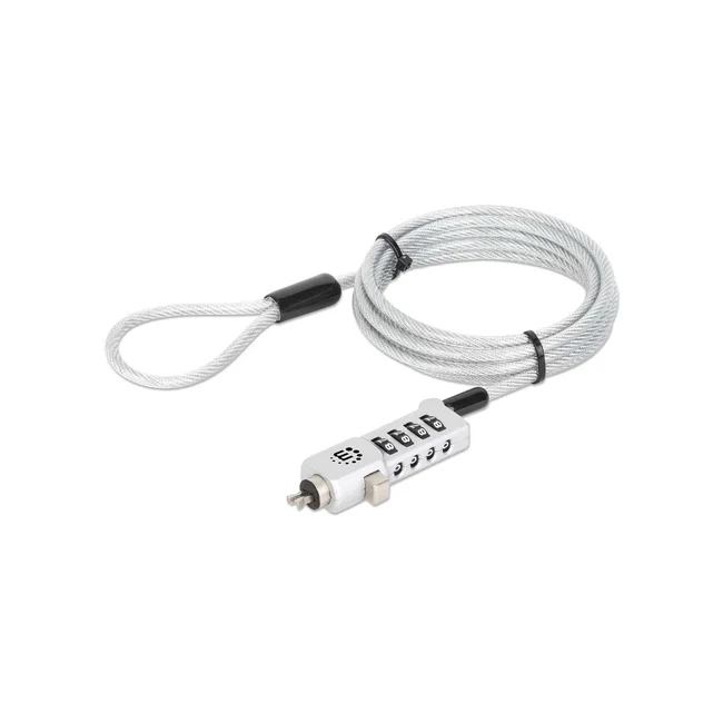 Manhattan 440301 cable antirrobo Plata 1.8 m image 3