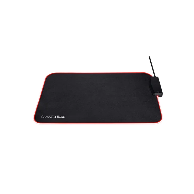 Trust GXT 765 Glide-Flex RGB Cojín de ratón para Juegos Negro, Rojo