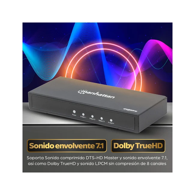 Manhattan Video Splitter HDMI 4K de 4 puertos image 13