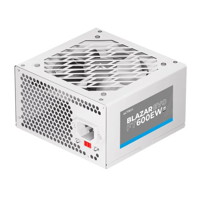 Acteck BLAZAR EVO FT 600E unidad de fuente de alimentación 600 W 20+4 pin ATX ATX Blanco image 4