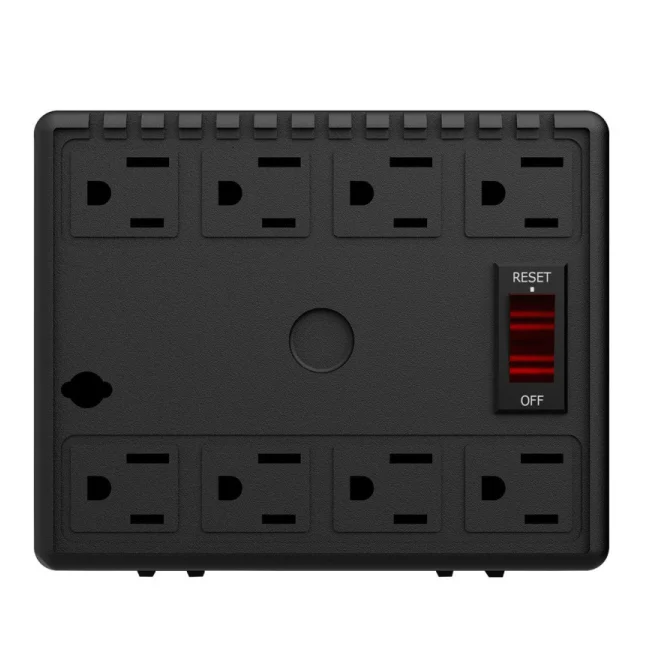 Complet RPLUS 1300 regulador de voltaje 8 salidas AC 100 - 140 V Negro image 6