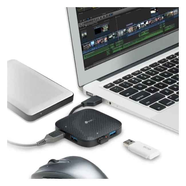 TP-Link UH400 nodo concentrador USB 3.2 Gen 1 (3.1 Gen 1) Type-A 5000 Mbit/s Negro image 10
