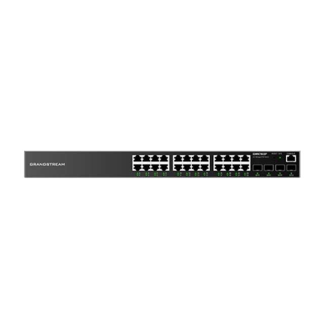 Grandstream Networks GWN7803 dispositivo de redes Gestionado L2+ Gigabit Ethernet (10/100/1000) Negro