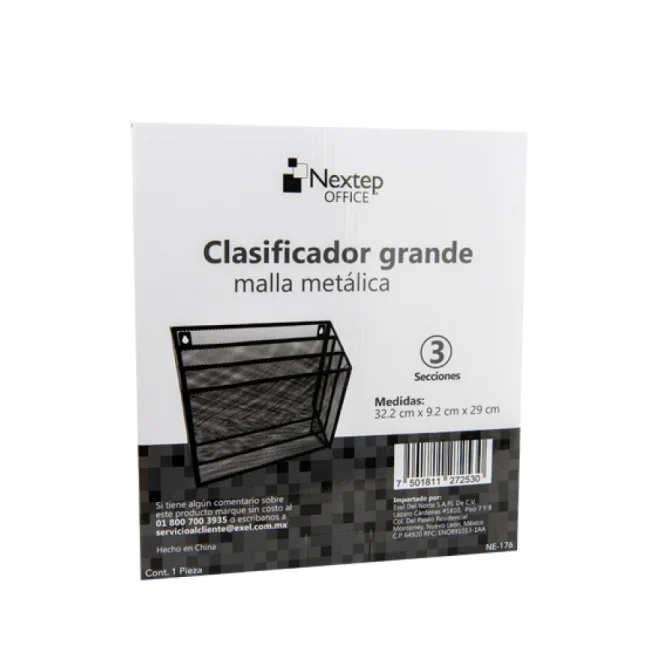 Nextep NE-176 bandeja de escritorio/organizador Red, Metal Negro image 6