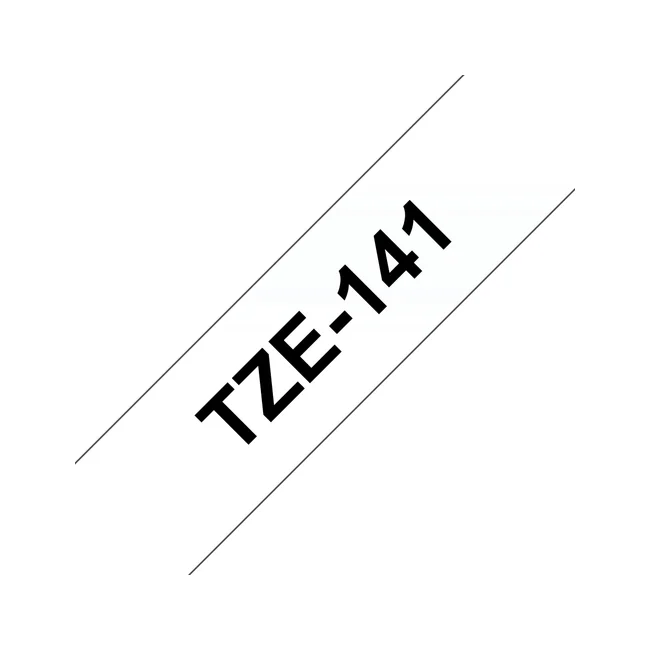 Brother TZE-141 cinta para impresora de etiquetas Negro sobre transparente
