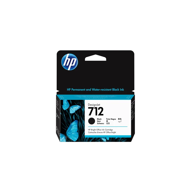 HP Cartucho de tinta DesignJet 712 de 38 ml, negro