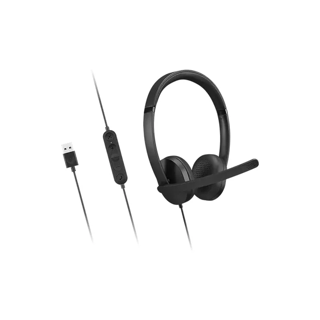 Lenovo 4XD1P83425 audífono y auriculare Auriculares Alámbrico Diadema Llamadas/Música USB tipo A Negro image 7